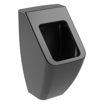Писсуар Villeroy & Boch Venticello, Rimless, CeramicPlus, скрытый подвод, чёрный матовый
